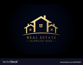 black gold real estate logo