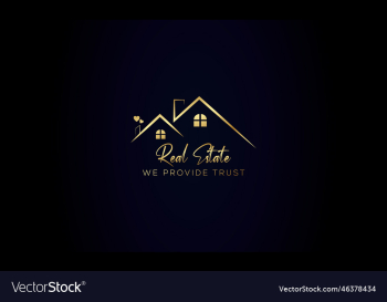 black gold real estate logo