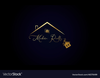 black gold real estate logo