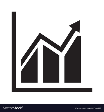 black graph icon or logo black graph icon or logo