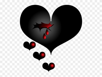 Black Heart - Transparent Broken Heart Png Black Heart - Transparent Broken Heart Png