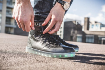 Black Hightop LED Shoes Black Hightop LED Shoes