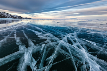 Black ice. Lake Baikal in winter, Russia. Black ice. Lake Baikal in winter, Russia.