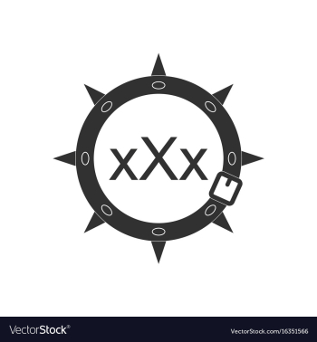 Black icon on white background sadomasochism vector image Black icon on white background sadomasochism vector image