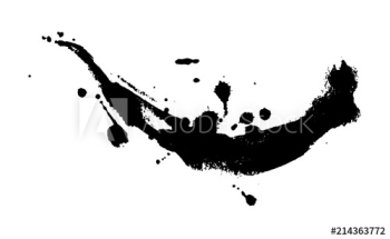 Black ink splash Black ink splash
