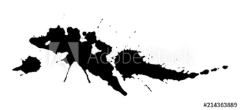 Black ink splash Black ink splash