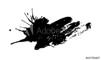 Black ink splash Black ink splash