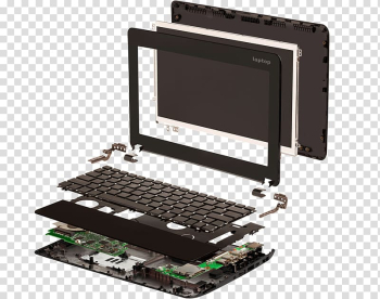 Black laptop computer frame , Laptop Computer repair technician , laptops transparent background PNG clipart