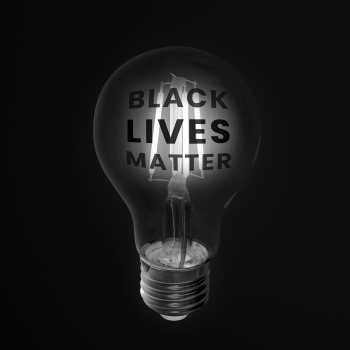 Black Lives Matter support campaign light bulb social media post Black Lives Matter support campaign light bulb social media post