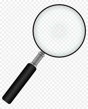 Black Magnifying Glass Clip Art Png - Transparent Background Magnifying Glass