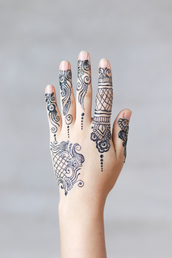 Black Mehndi Tattoo Black Mehndi Tattoo