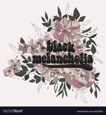 black melancholy decorative with black melancholy decorative with