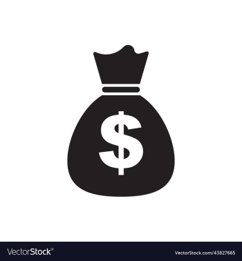 black money bag solid icon black money bag solid icon
