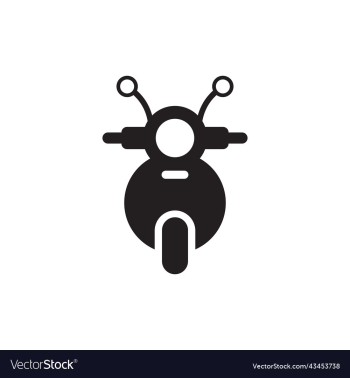 black motorcycle front view icon black motorcycle front view icon