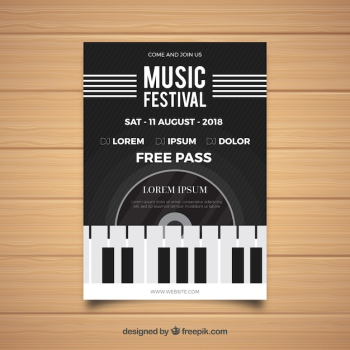 Black music festival flyer Black music festival flyer