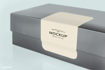 Black packaging paper box mockup | Free stock psd mockup - 532011 Black packaging paper box mockup | Free stock psd mockup - 532011