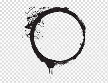 Black paint stroke, frame Euclidean , Cool Borders transparent background PNG clipart