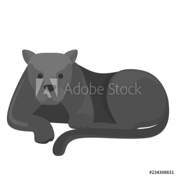 Black panther danger wild animal vector illustration Black panther danger wild animal vector illustration