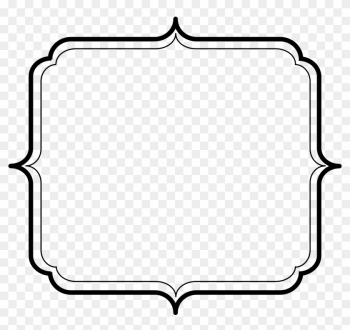 Black Picture Frame Border - Simple Border Png