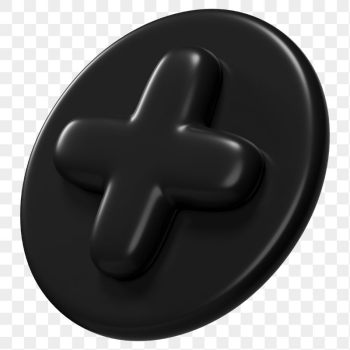 Black plus sign png 3D | Free PNG - rawpixel