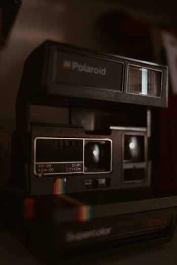 Black Polaroid Camera Black Polaroid Camera