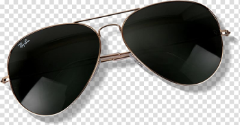 Black Ray-ban sunglasses with brown frames, Sunglasses Goggles, sunglasses transparent background PNG clipart