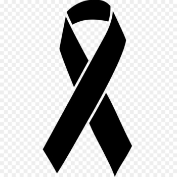 Black ribbon Awareness ribbon Cancer Mourning - first aid kit 