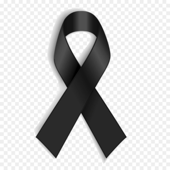 Black ribbon Awareness ribbon Mourning White ribbon - mourning 