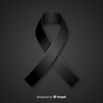 Black ribbon background Black ribbon background