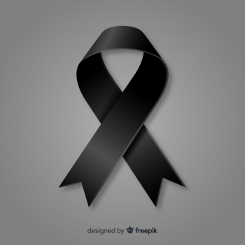 Black ribbon background Black ribbon background