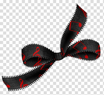 Black ribbon close-up transparent background PNG clipart