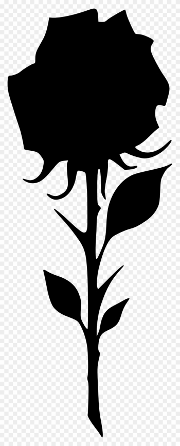 Black Rose Silhouette - Black Rose Png Clipart Black Rose Silhouette - Black Rose Png Clipart