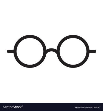 black round eyeglasses icon black round eyeglasses icon