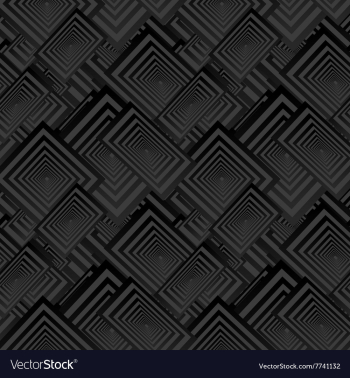 Black seamless rectangle pattern background vector image Black seamless rectangle pattern background vector image