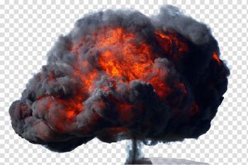 Black smoke, Black mushroom cloud transparent background PNG clipart