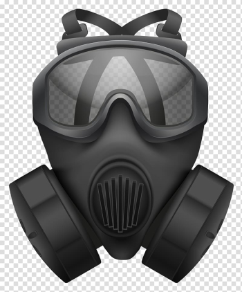 Black smoking mask , Gas mask Computer file, Gas Mask transparent background PNG clipart