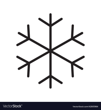 black snowflake icon or logo black snowflake icon or logo
