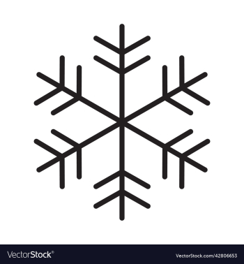 black snowflake icon or logo black snowflake icon or logo