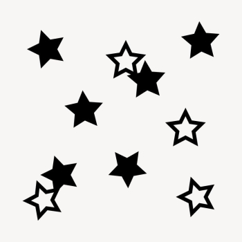 Black stars sticker, flat shape | Free PSD - rawpixel Black stars sticker, flat shape | Free PSD - rawpixel