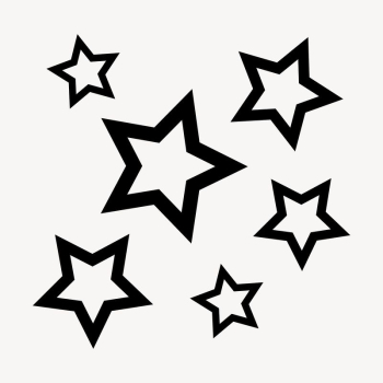 Black stars sticker, flat shape | Free PSD - rawpixel Black stars sticker, flat shape | Free PSD - rawpixel