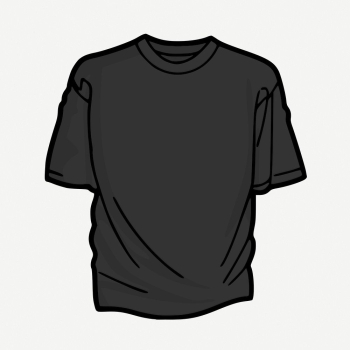 Black t-shirt clipart, apparel collage | Free PSD - rawpixel Black t-shirt clipart, apparel collage | Free PSD - rawpixel