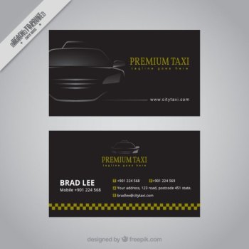 Black taxi card 