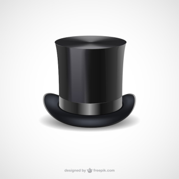 Black top hat Black top hat