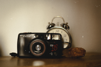 Black Vivitar Camera Black Vivitar Camera