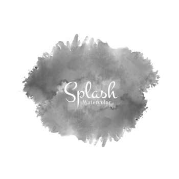 Black watercolor splash design Free Vector