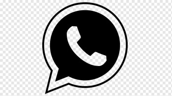 black Whatsapp logo, WhatsApp Computer Icons, whatsapp, logo, monochrome, black png