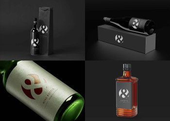 Black Whisky Mockup PSD