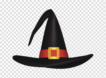 Black witch hat illustration, Witch hat Halloween, Witch hat transparent background PNG clipart