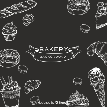 Blackboard food background Blackboard food background