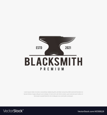 blacksmith logo typography blacksmith logo typography